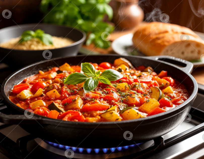 Скачать Рататуй французской кухни. Автор: AI фотосток Ozero
