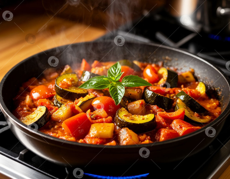 Скачать Рататуй французской кухни. Автор: AI фотосток Ozero