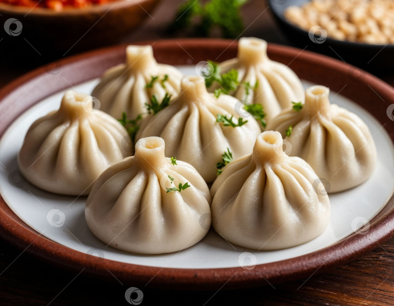 Скачать Пельмени с мясом. Создано искусственным интеллектом фотосток Ozero