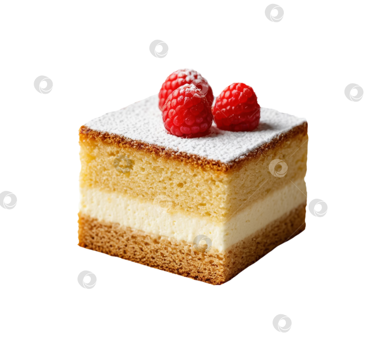 Скачать Торт на прозрачном фоне. Создан с помощью искусственного интеллекта. фотосток Ozero
