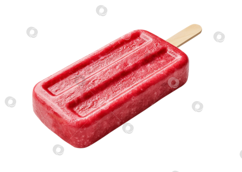 Скачать Эскимо из мороженого на прозрачном фоне. Создано искусственным интеллектом. фотосток Ozero