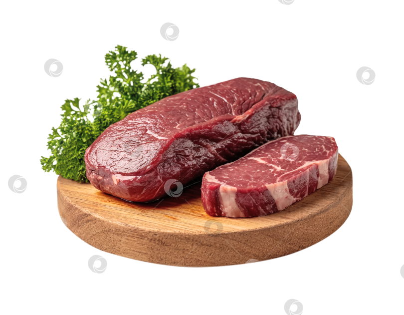 Скачать Маринованное мясо для копчения на прозрачном фоне. фотосток Ozero