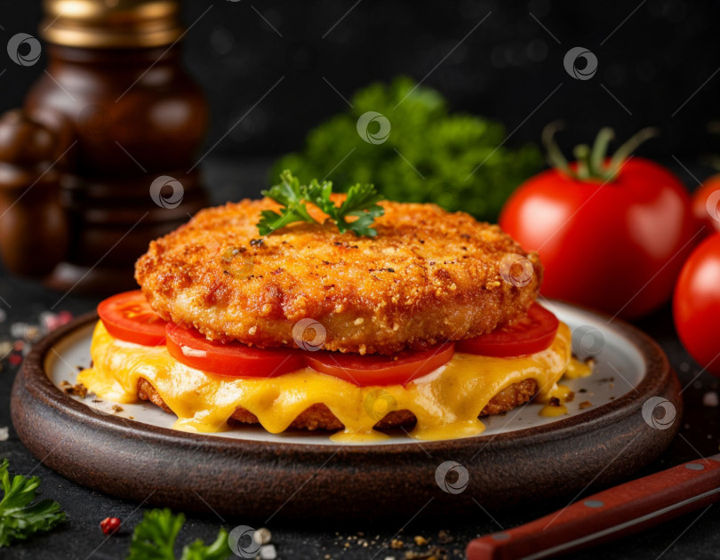 Скачать Куриные котлеты в сыре. Создан искусственный интеллект. фотосток Ozero