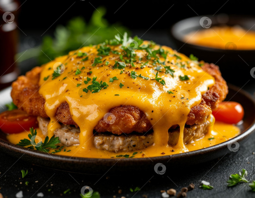 Скачать Куриные котлеты в сыре. Создан искусственный интеллект. фотосток Ozero