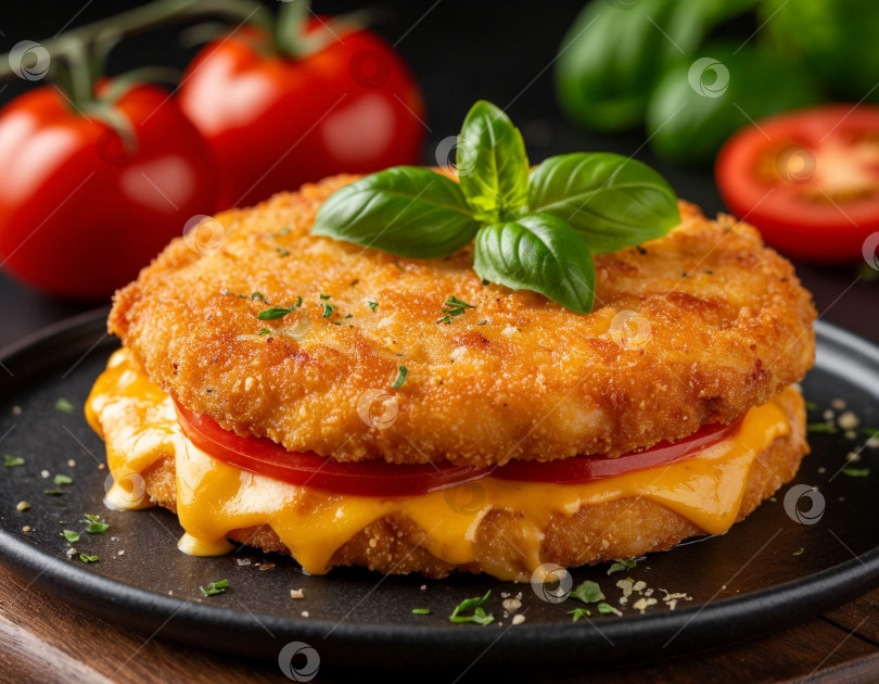 Скачать Куриные котлеты в сыре. Создан искусственный интеллект. фотосток Ozero