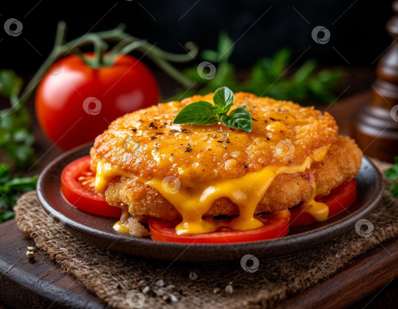 Скачать Куриные котлеты в сыре. Создан искусственный интеллект. фотосток Ozero