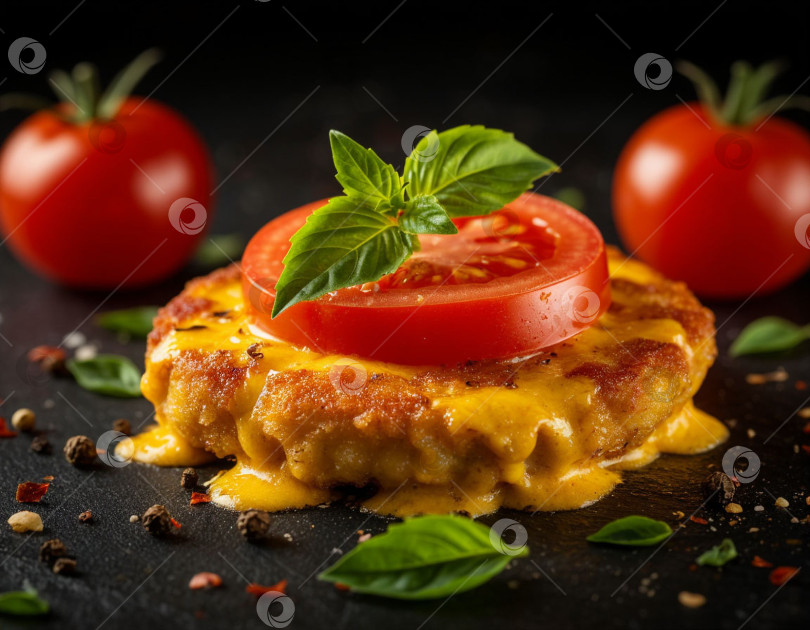 Скачать Куриные котлеты в сыре. Создан искусственный интеллект. фотосток Ozero