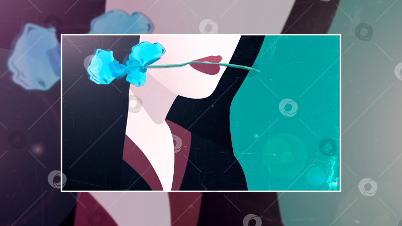 Скачать рисунок девушки фотосток Ozero
