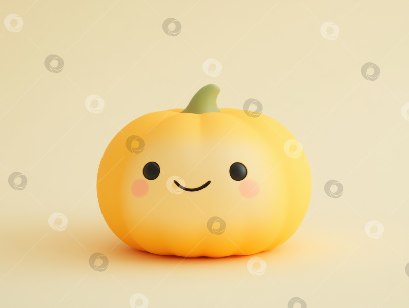 Скачать Ультрареалистичная резная иллюстрация тыквы для украшения Хэллоуина и дизайнерских проектов фотосток Ozero