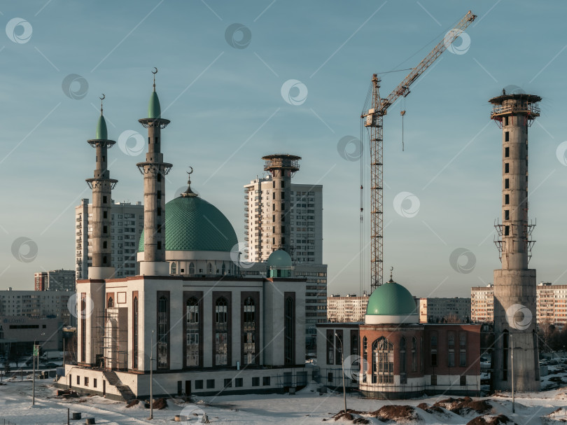 Скачать строительство мечети Джамиг фотосток Ozero