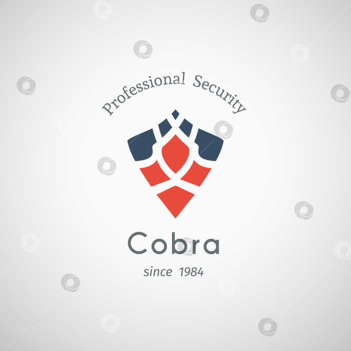 Скачать Шаблон векторного логотипа Cobra Security фотосток Ozero