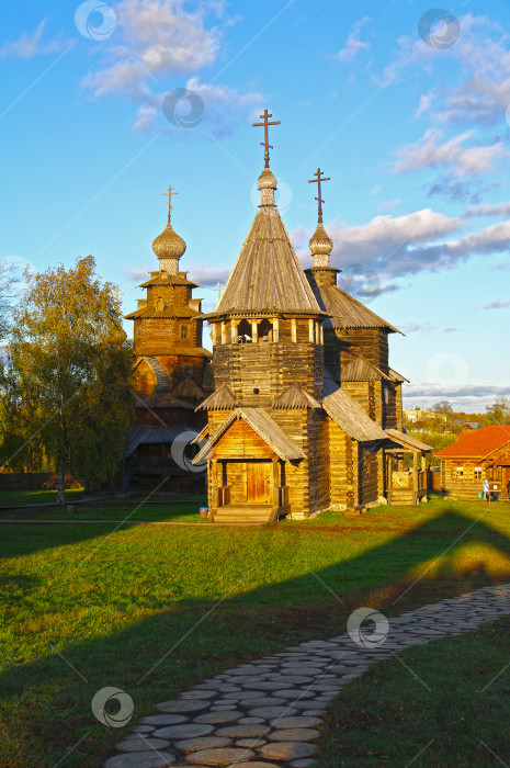 Скачать Деревянные церкви в Суздальском музее. фотосток Ozero