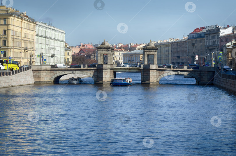 Скачать Мост Ломоносова через реку Фонтанку фотосток Ozero