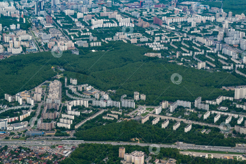 Скачать Российская столица с высоты птичьего полета фотосток Ozero