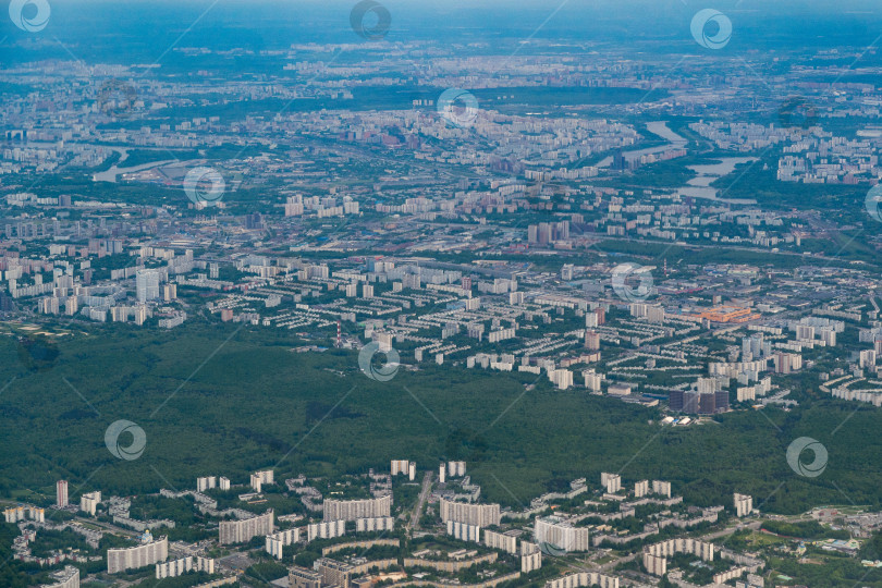 Скачать Российская столица с высоты птичьего полета фотосток Ozero