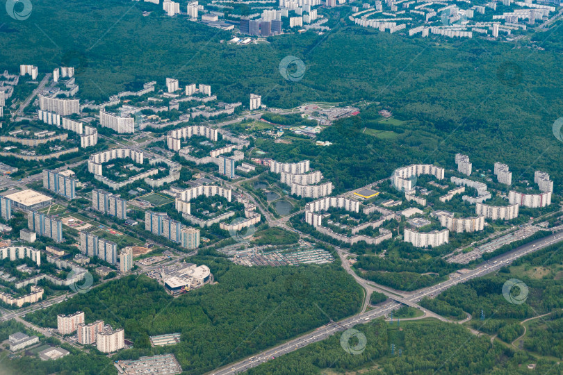 Скачать Российская столица с высоты птичьего полета фотосток Ozero