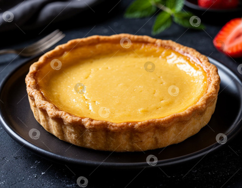 Скачать Творожный пирог на завтрак. Создан искусственный интеллект. фотосток Ozero