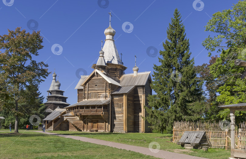 Скачать Деревянная церковь, построенная в шестнадцатом веке. фотосток Ozero