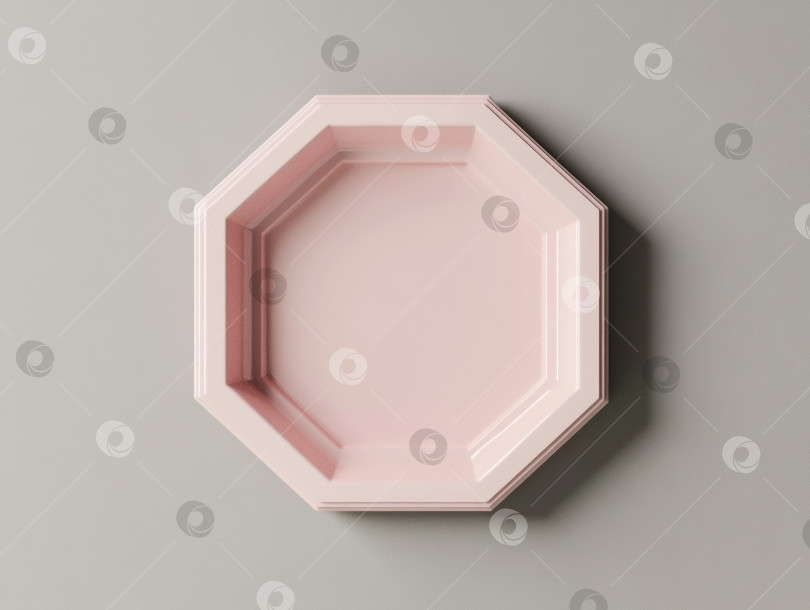 Скачать Минималистичный нежно-розовый геометрический дизайн с высоким качеством исполнения для современных концепций декора фотосток Ozero