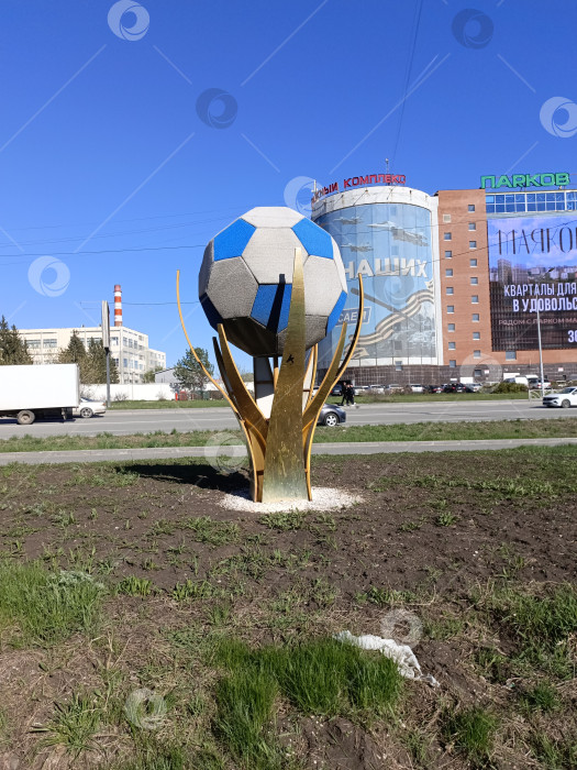 Скачать Символ футбольного чемпионата в России 2018 фотосток Ozero
