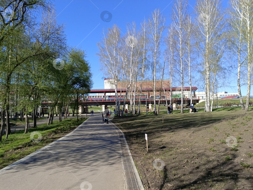 Скачать Детский поезд в ЦПКиО фотосток Ozero