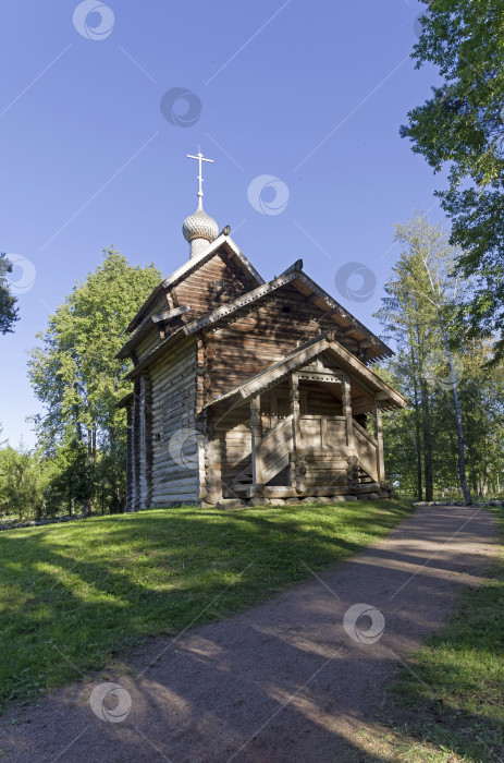 Скачать Деревянная церковь в Музее деревянного зодчества. фотосток Ozero