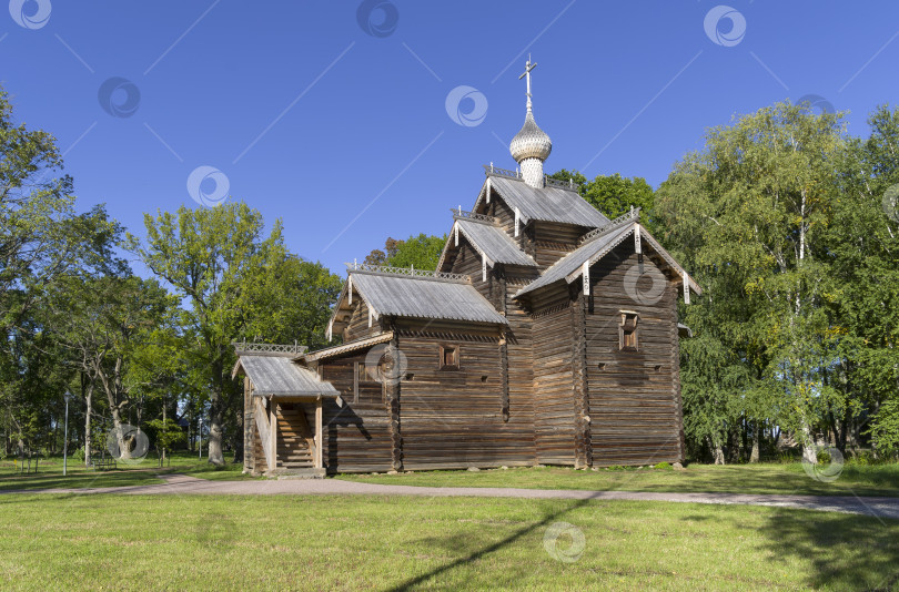 Скачать Деревянная церковь в Музее деревянного зодчества. фотосток Ozero