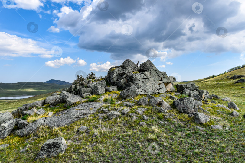 Скачать Горный пейзаж фотосток Ozero