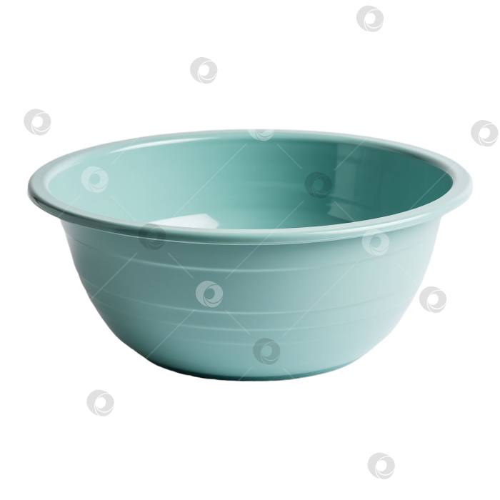 Скачать Синий пластиковый таз на прозрачном фоне PNG. Сгенерировано с помощью искусственного интеллекта. фотосток Ozero