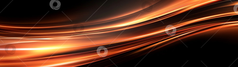 Скачать Абстрактный фон с темно-оранжевыми плавными линиями, подходящий для различных концепций фотосток Ozero