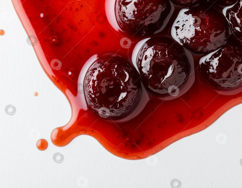 Скачать Пятно от джема на белом столе. Создан искусственный интеллект. фотосток Ozero