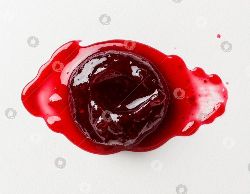 Скачать Пятно от джема на белом столе. Создан искусственный интеллект. фотосток Ozero