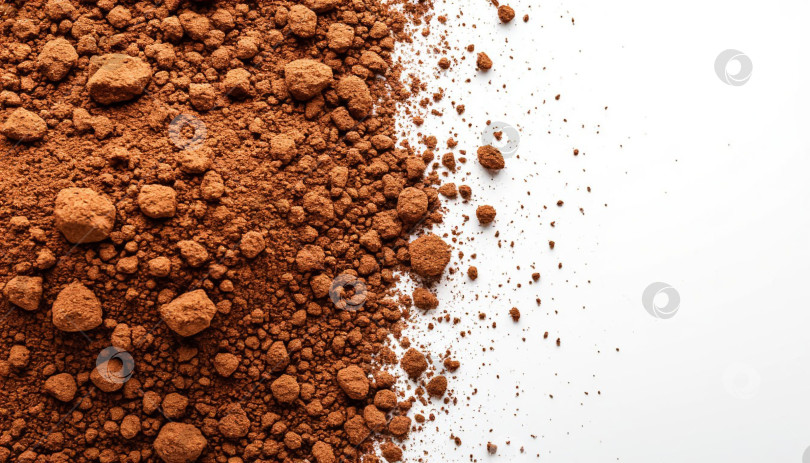 Скачать Почва на белом фоне. Сгенерировано искусственным интеллектом. фотосток Ozero