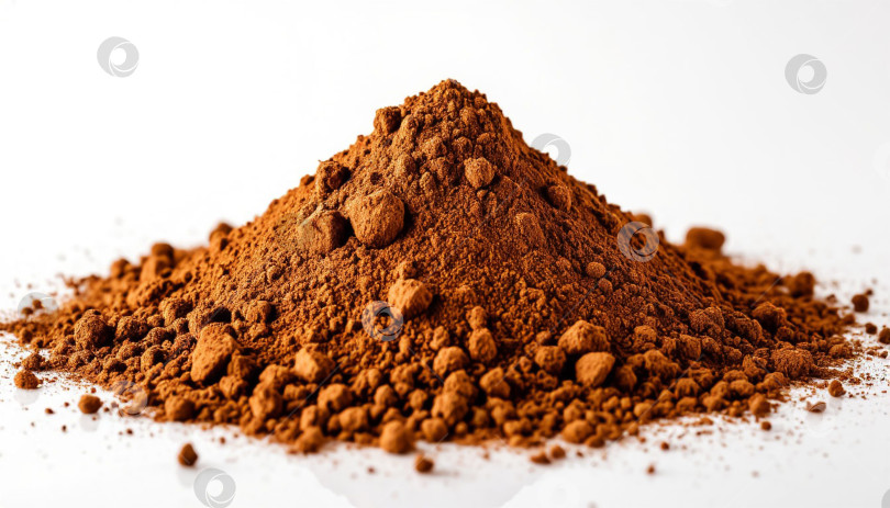 Скачать Почва на белом фоне. Сгенерировано искусственным интеллектом. фотосток Ozero