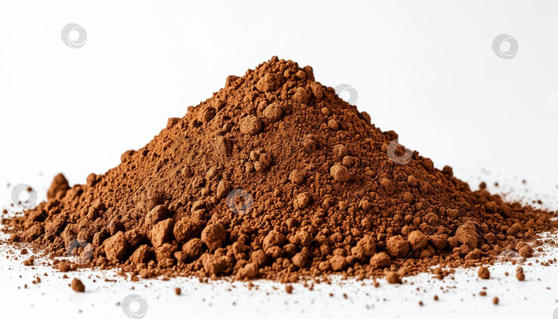 Скачать Почва на белом фоне. Сгенерировано искусственным интеллектом. фотосток Ozero