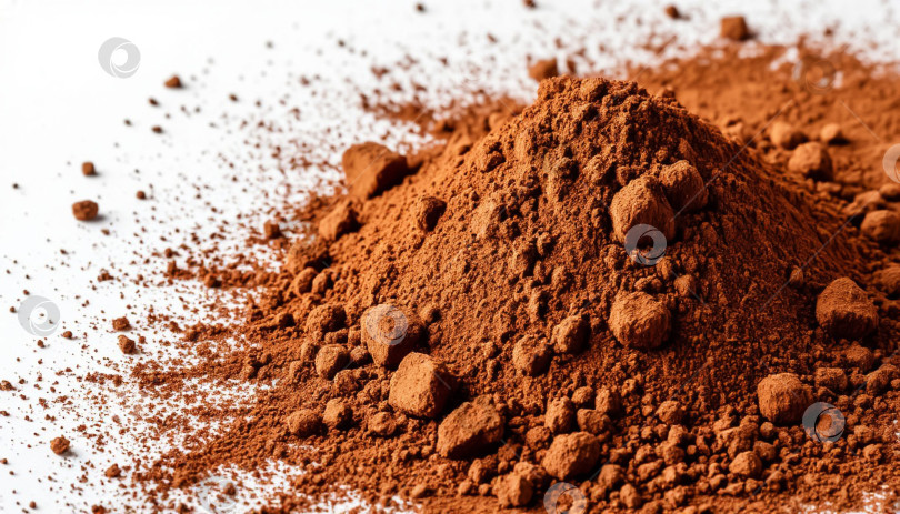 Скачать Почва на белом фоне. Сгенерировано искусственным интеллектом. фотосток Ozero