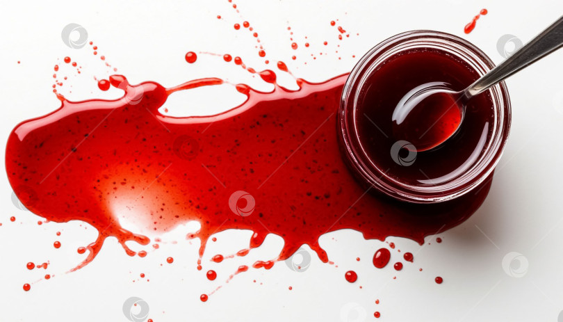 Скачать Джем на белом фоне. Создан искусственный интеллект. фотосток Ozero