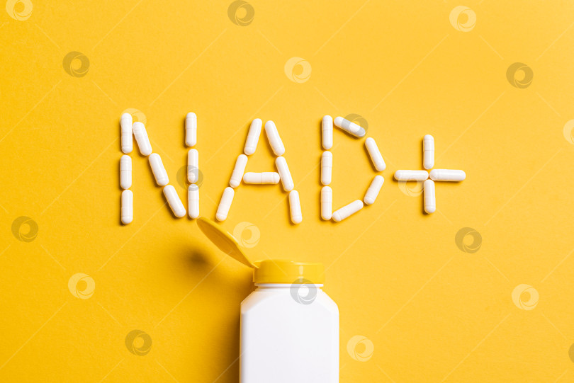 Скачать Пищевые добавки NAD+, NAD plus в таблетках, капсулах фотосток Ozero