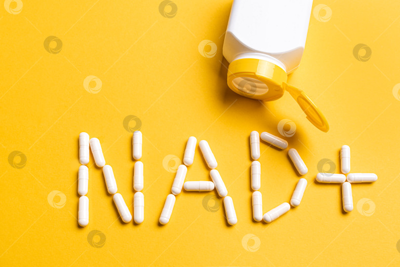 Скачать Пищевые добавки NAD+, NAD plus в таблетках, капсулах фотосток Ozero