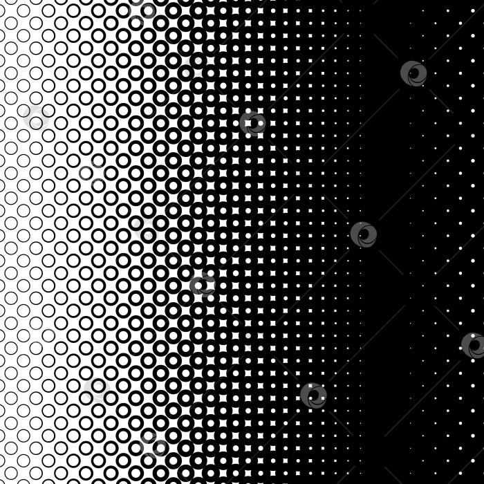 Скачать Фон с градиентом из черных и белых кругов фотосток Ozero