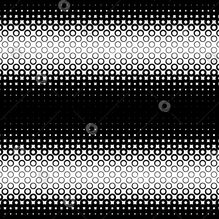 Скачать Фон с градиентом из черных и белых кругов фотосток Ozero