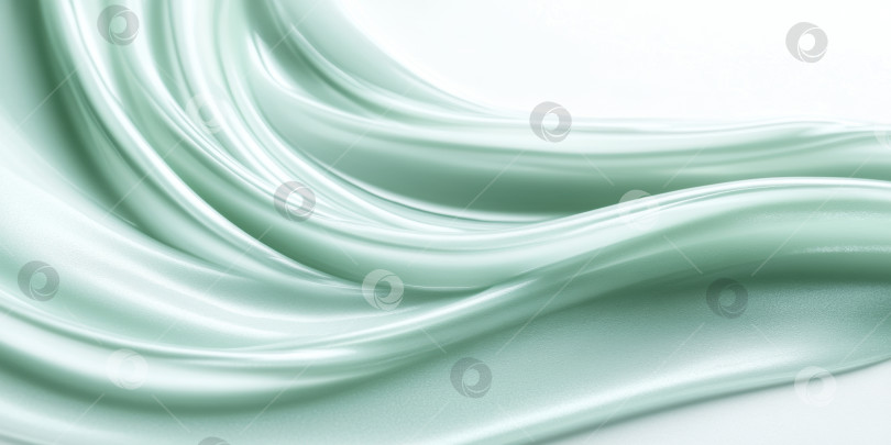 Скачать Абстрактная мятно-зеленая текстура косметической сыворотки для дизайна и красоты кожи фотосток Ozero