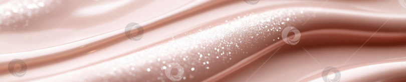 Скачать Ультрареалистичный крупный план кремово-золотистой гелевой текстуры для красоты и дизайна фотосток Ozero