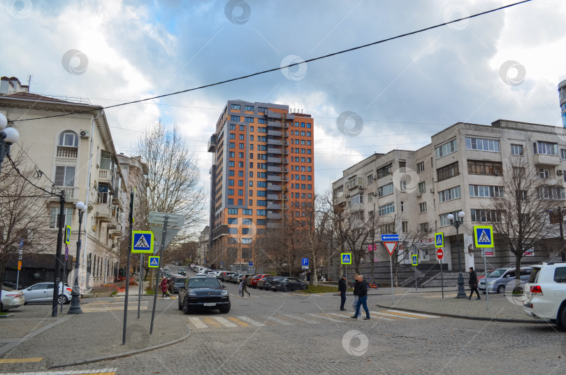 Скачать Россия, Краснодарский край, Новороссийск. Январь 2025 года. Новороссийск. ​Спальный район. фотосток Ozero