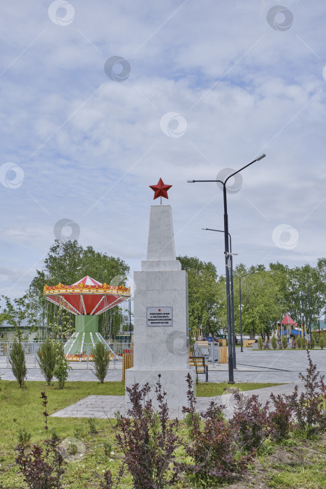 Скачать Памятник борцам за Советскую власть в селе Аромашево, Тюменская область, Россия фотосток Ozero
