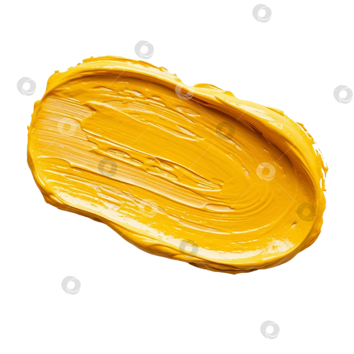 Скачать Мазок краски или пасты на прозрачном фоне. Создан искусственный интеллект. фотосток Ozero