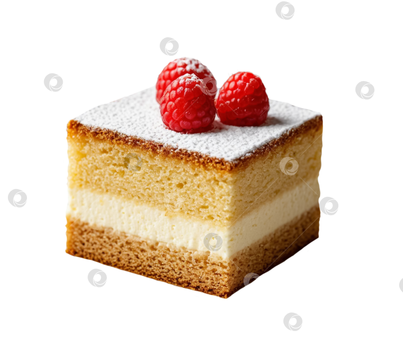 Скачать Торт на прозрачном фоне. Создан с помощью искусственного интеллекта. фотосток Ozero