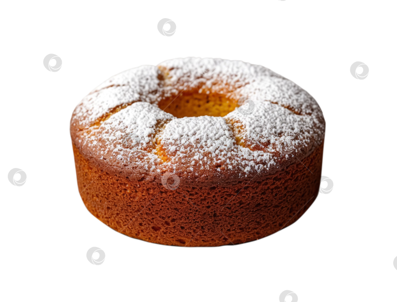 Скачать Бисквитный торт на прозрачном фоне. Создан искусственный интеллект. фотосток Ozero