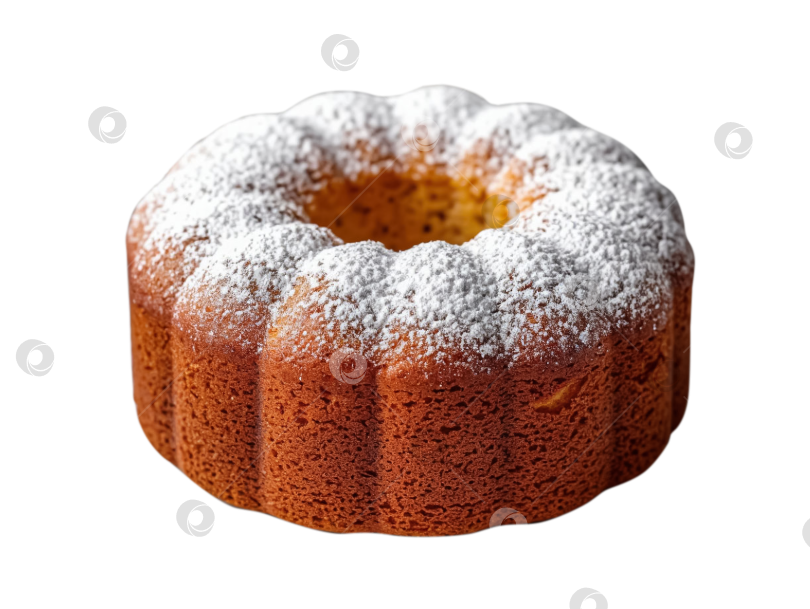Скачать Бисквитный торт на прозрачном фоне. Создан искусственный интеллект. фотосток Ozero