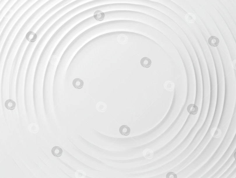 Скачать Минималистичный белый фон с тонким круговым рисунком ряби для дизайна фотосток Ozero
